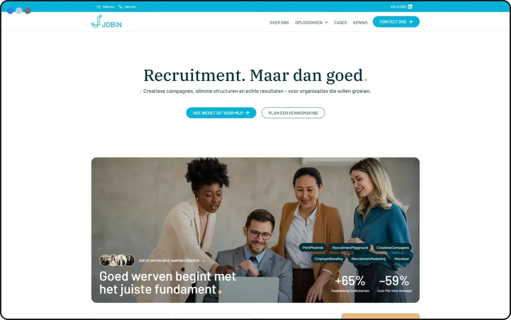 Diseño web estratégico para reclutamiento