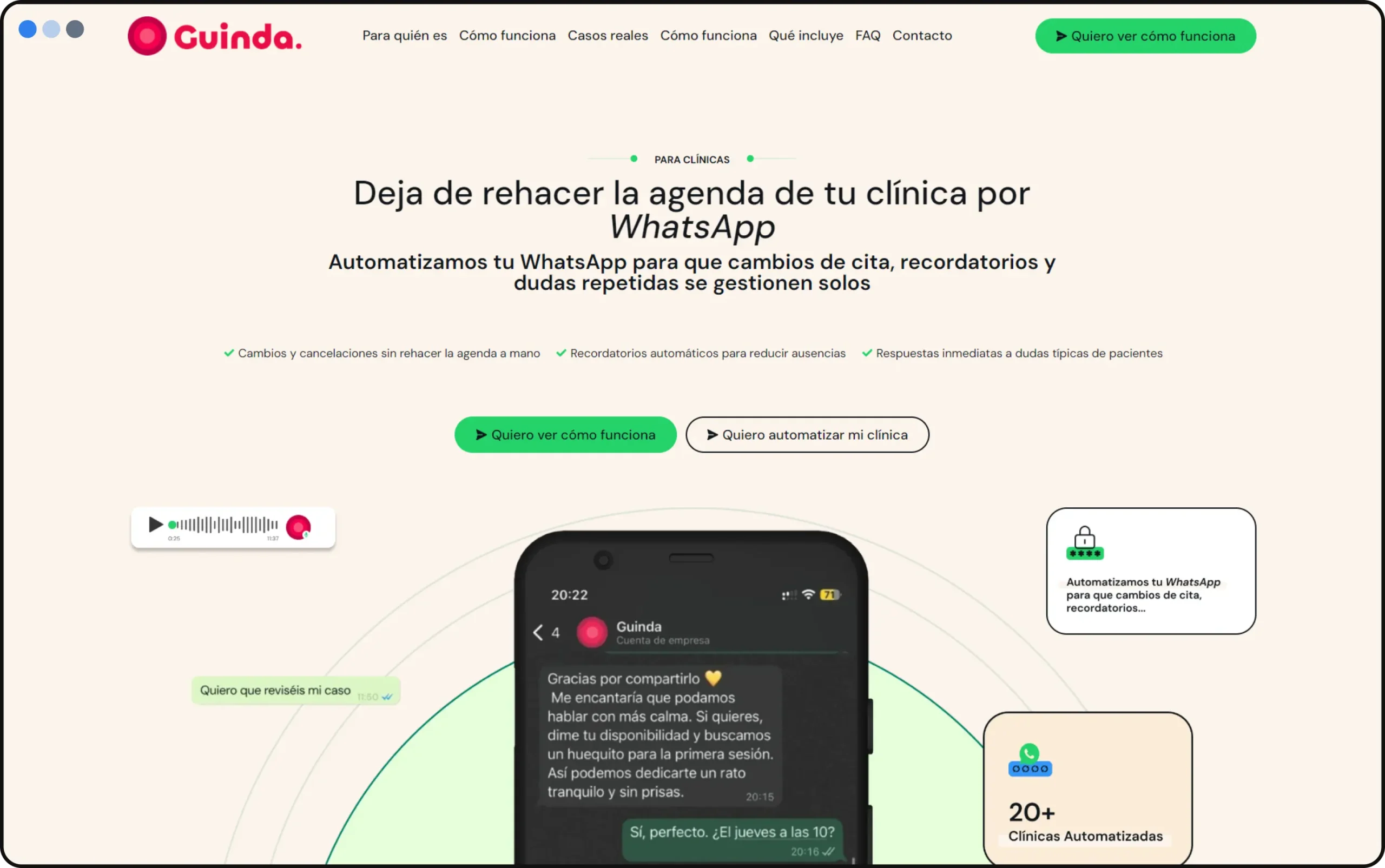 landing de automatizaciones de WhatsApp