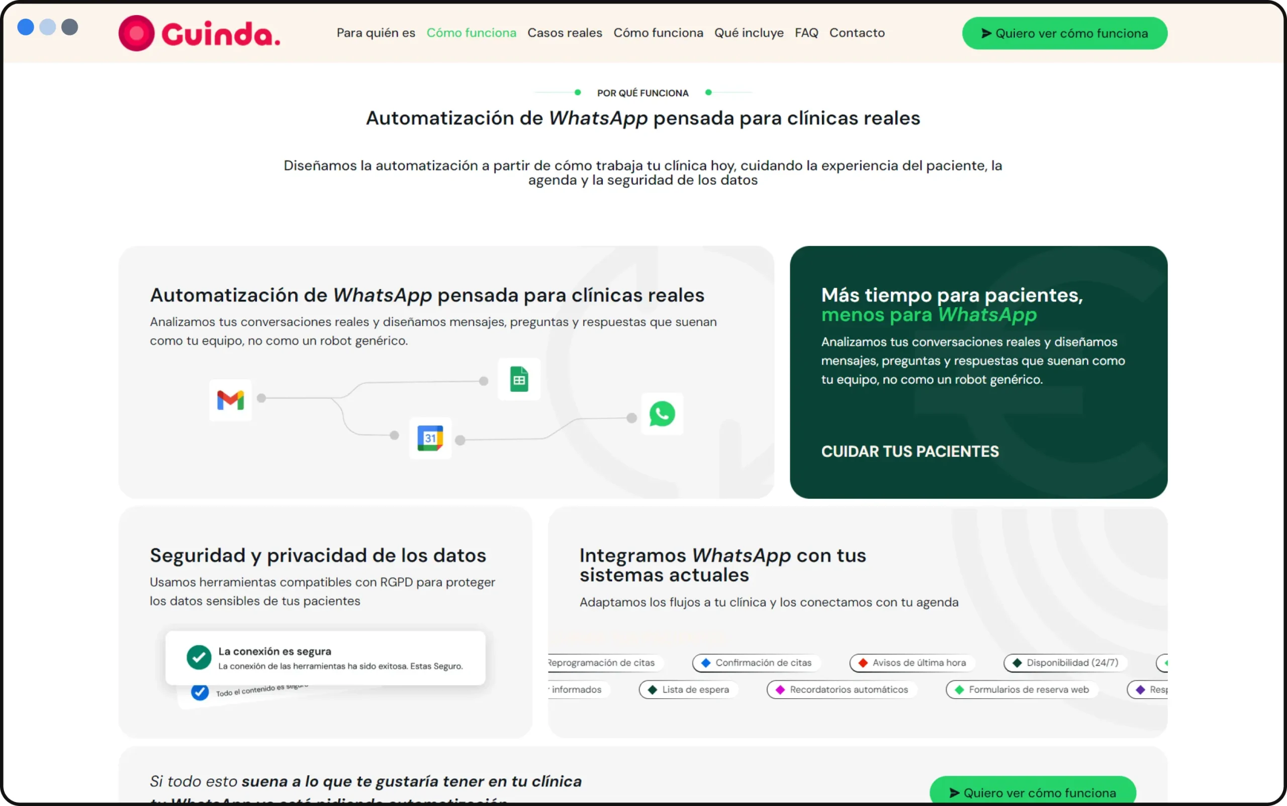 landing page de WhatsApp