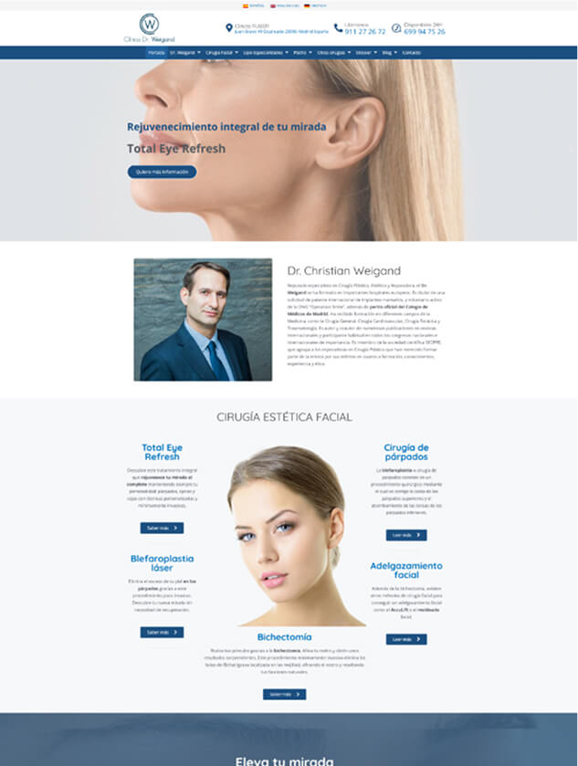 Diseno web clinica problema