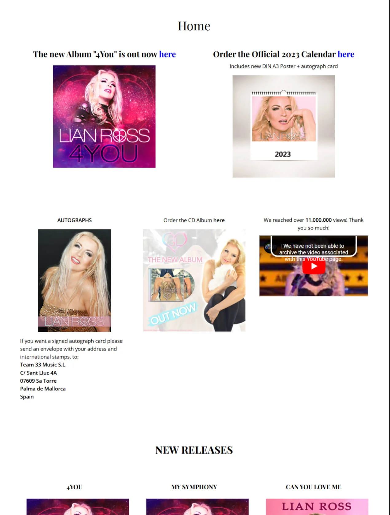 Diseño web para artistas musicales, el problema
