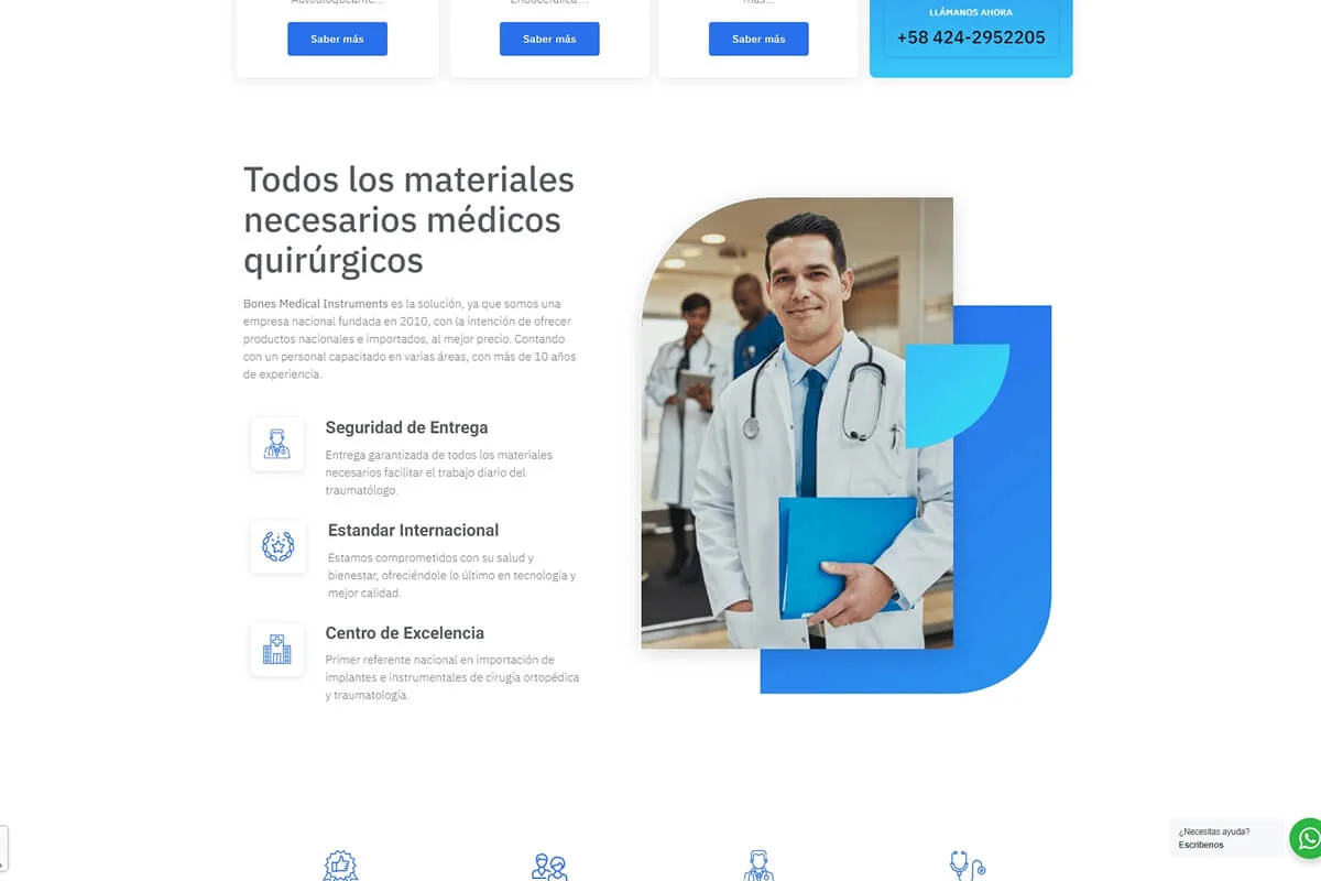 Diseño web para médicos