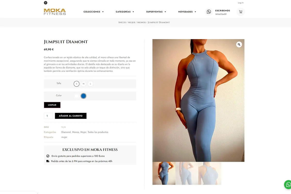 Tienda online de ropa deportiva