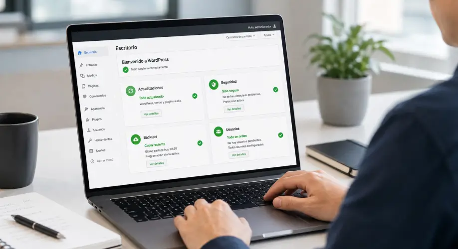 Seguridad WordPress con matenimiento